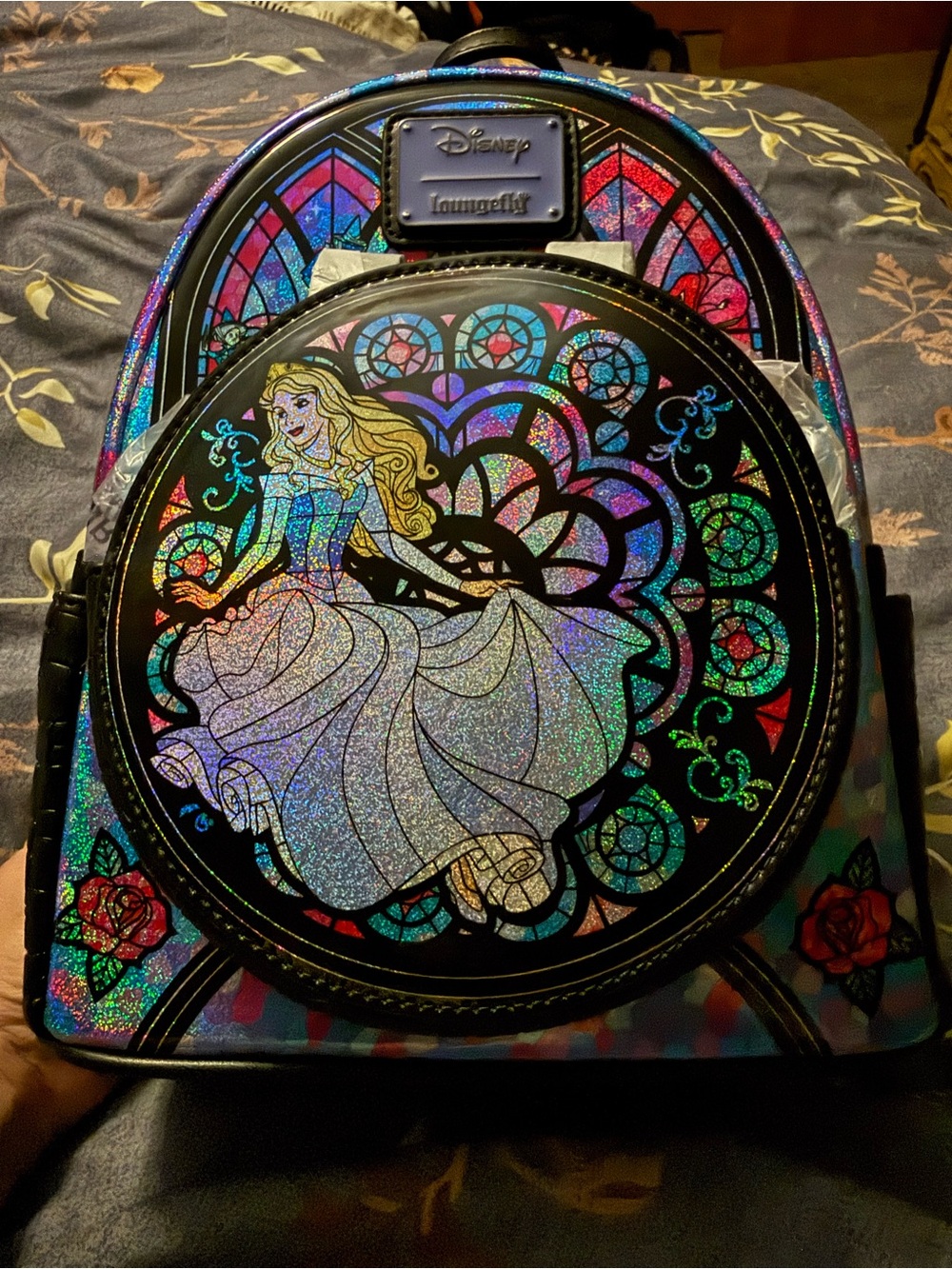 Loungefly Aurora Holographic Mini Backpack - Iridescent Multi